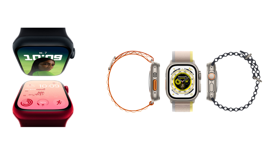 apple watch series 8 vs apple watch ultra tranparent
